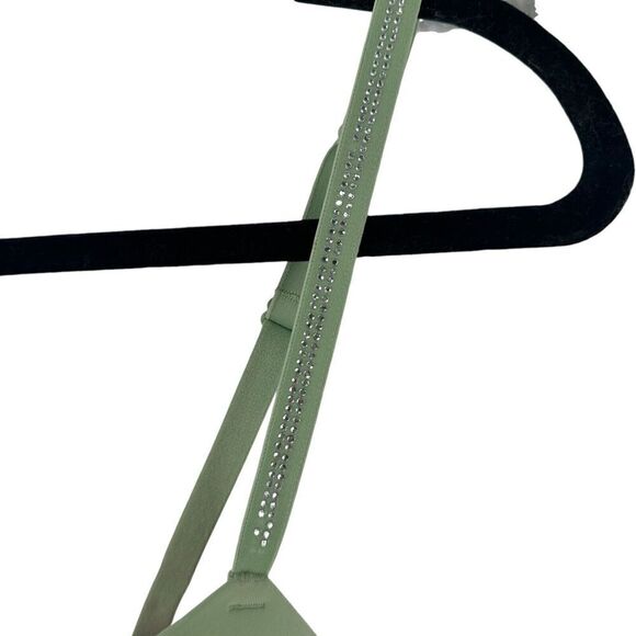 Victorias Secret PINK Wear Everywhere Super Push Up Bra 34DD Green Rhinestone - Picture 4 of 13